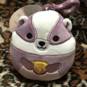 Squishmallows Mita 3.5" Badger Clip On Plush Stuffed Animal Travel  clip-on!